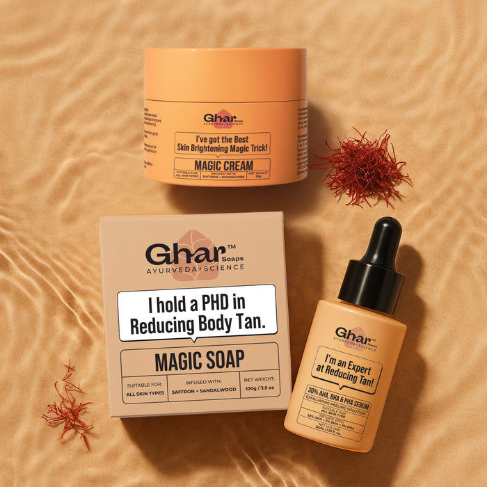 AHA-BHA Serum + Magic Soap + Magic Cream