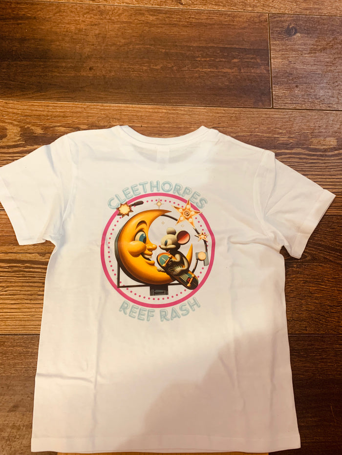 Cleethorpes -Kids - Mouse And Moon -White T-Shirt