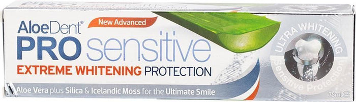 Aloedent Pro Sensitive Extreme Whitening Protection Toothpaste 75 ML - Makkah Pharmacy