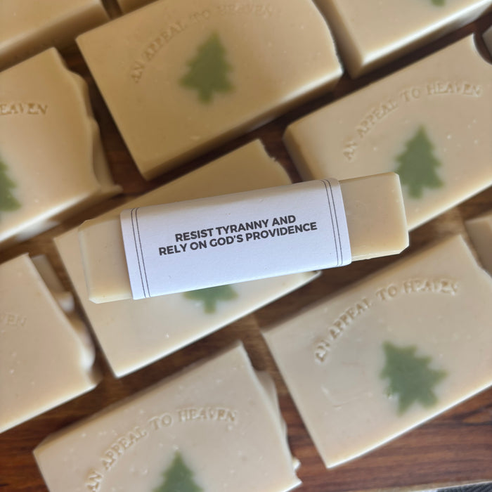 White soap bar. Miller’s grove