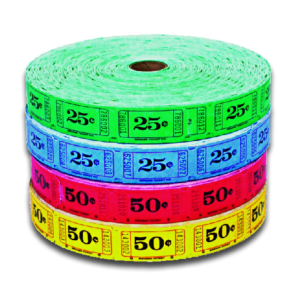 Blue 25 Cent Tickets