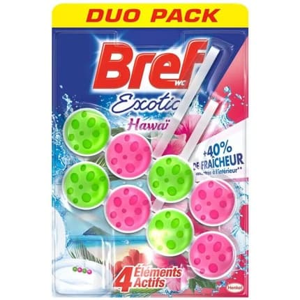 Bref Hygienic Toilet Basket Power Activ Hawaii 2 X 50 Grams