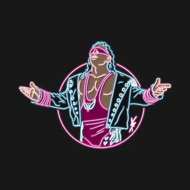 Bret Hart Neon Color T-Shirt