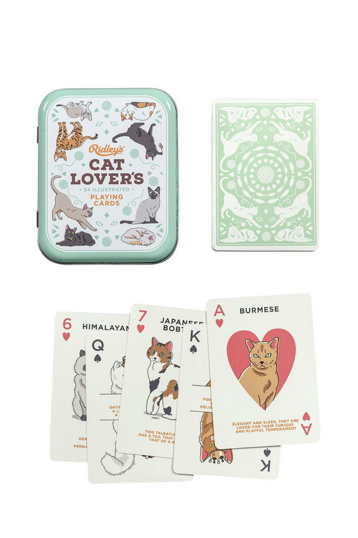 Wild & Wolf Ridley's Cat Lover's Playing Cards