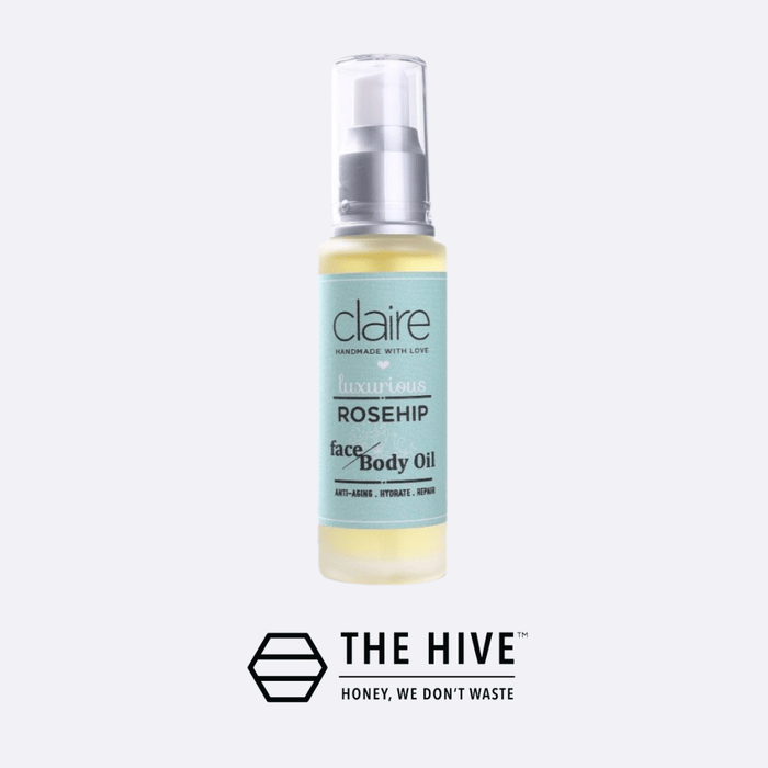 Claire Organics Luxurious Rosehips Face & Body Oil - Thehivebulkfoods