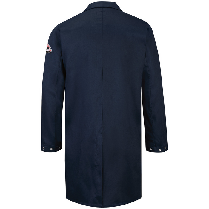 CONCEALED FR SNAP-FRONT LAB COAT - NV-Navy | Bulwark KLL6