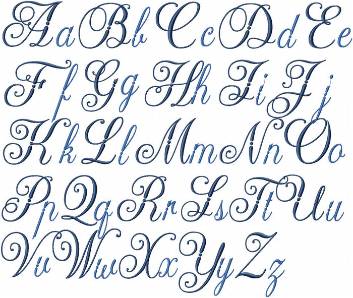 DIPLOMAT FONT - MACHINE EMBROIDERY FONT