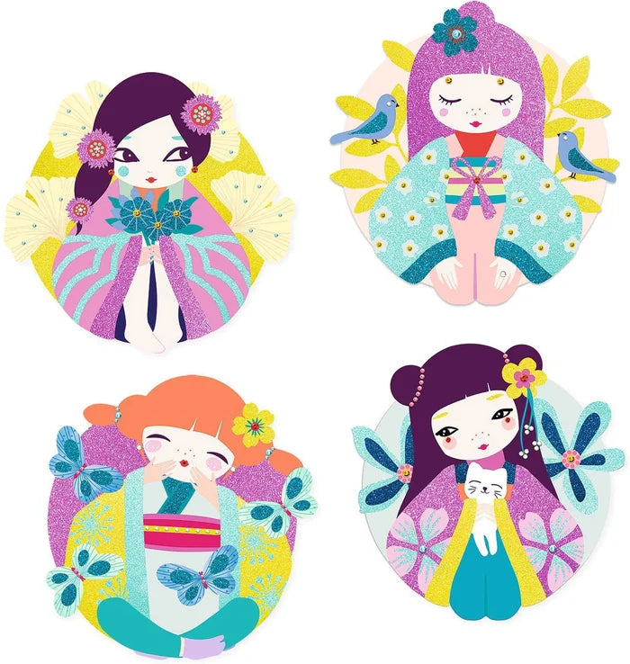 Djeco: Glitter Boards Onnanoko