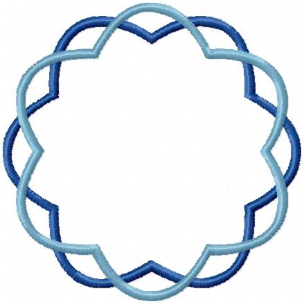 DOUBLE SCALLOP CIRCLE FRAME