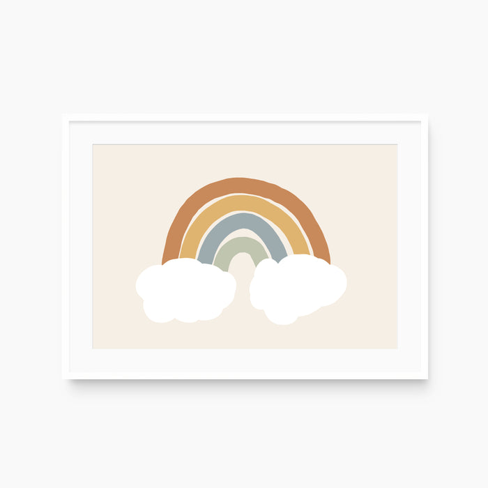 Earthy Rainbow Art Print