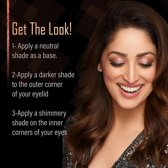 FACES CANADA Starry Eyes Eye Shadow Palette - Supernova 01, 16 gm | Shimmer & Matte Shades | Long Lasting & Highly Pigmented | Smudge Proof & Sweat Resistance | One Stroke Application | Luxurious Finish