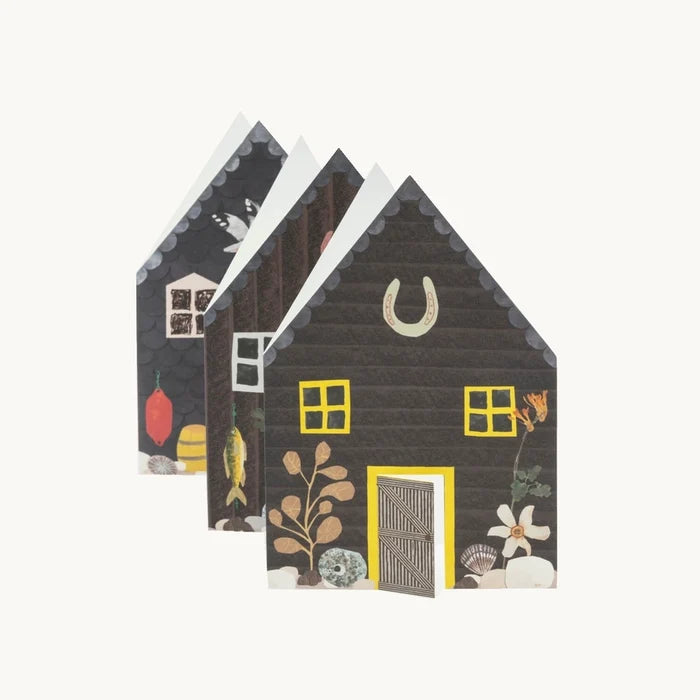Fisherman's Huts Concertina Card - Precious Sparkle