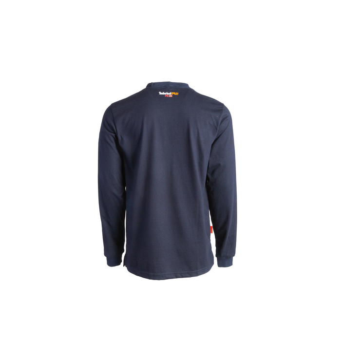FLAME RESISTANT COTTON CORE POCKET T-SHIRT WITH SLEEVE LOGO (BIG/TALL) - 410-Navy | Timberland PRO TB0A1VE1