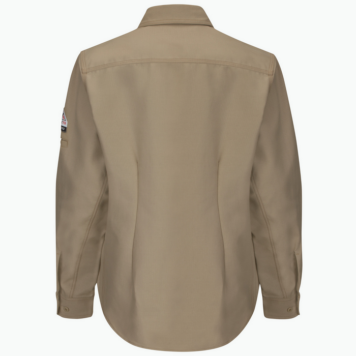 FR IQ SERIES LONG SLEEVE SHIRT - KH-Khaki | Bulwark QS41