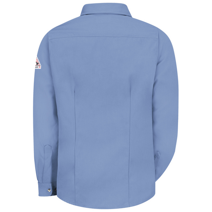 FR MIDWEIGHT UNIFORM DRESS SHIRT - LB-Light Blue | Bulwark SMU3