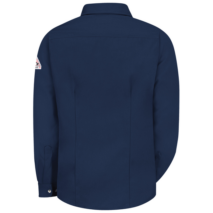 FR MIDWEIGHT UNIFORM DRESS SHIRT - NV-Navy | Bulwark SMU3
