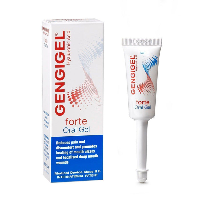 Gengigel Forte Oral Gel with Hyaluronic Acid for Mouth Ulcers & Wound Treatment, 8ml - Makkah Pharmacy