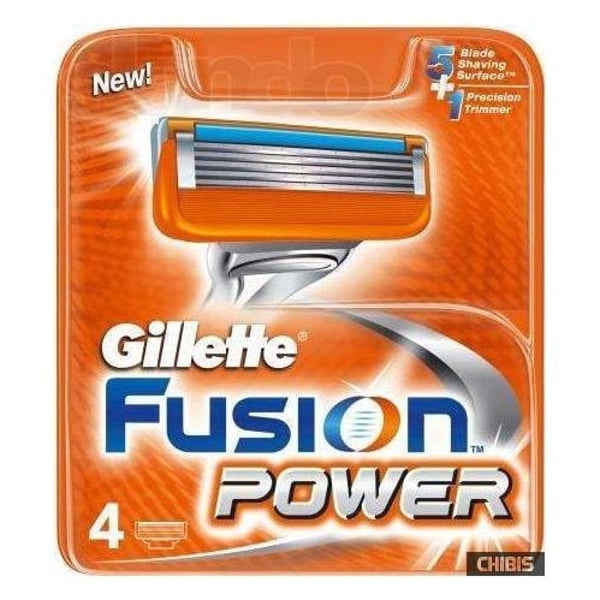Gillette 29848 Fusion Power Men'S Razor Blade Refills 4Pcs