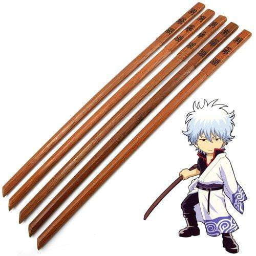 JAPANESE ANIME GINTAMA SAKATA GINTOKI TOYAKO ZATOICHI NINJA WOODEN SWORD - TheAnimeSupply