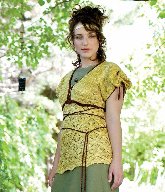Grecian Knitted Top Knitting Pattern DownloadImage