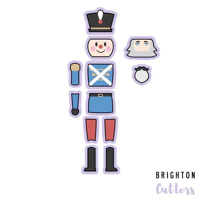 Both Nutcracker & Soldier Heads (Set of 5 + Set of 3) / Both Left and Right Leg Cutters (+Set of 4)
