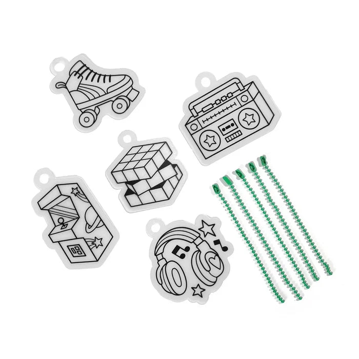 Ooly: Mini Shrink-Its! D.I.Y. Shrink Art Kit - Rad Times