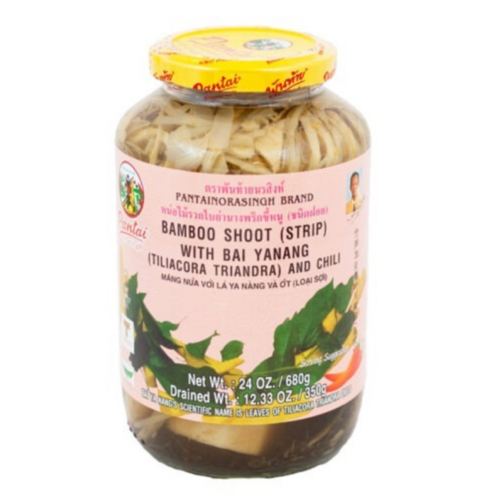 Pantai - Bamboo Shoot (Strip) with Bai Yanang - หน่อไม้รวกใบย่านาง (ชนิดฝอย)