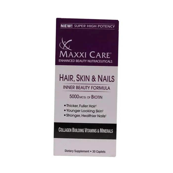 Pharmaxxi Maxxi Care 5000mcg Biotin Supplement Tablets, Hair Skin Nails Multivitamin, Pack of 30's Pharmaxxi