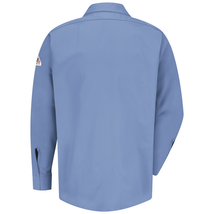 POCKETLESS CONCEALED-GRIPPER FR WORK SHIRT - LB-Light Blue | Bulwark SMS2