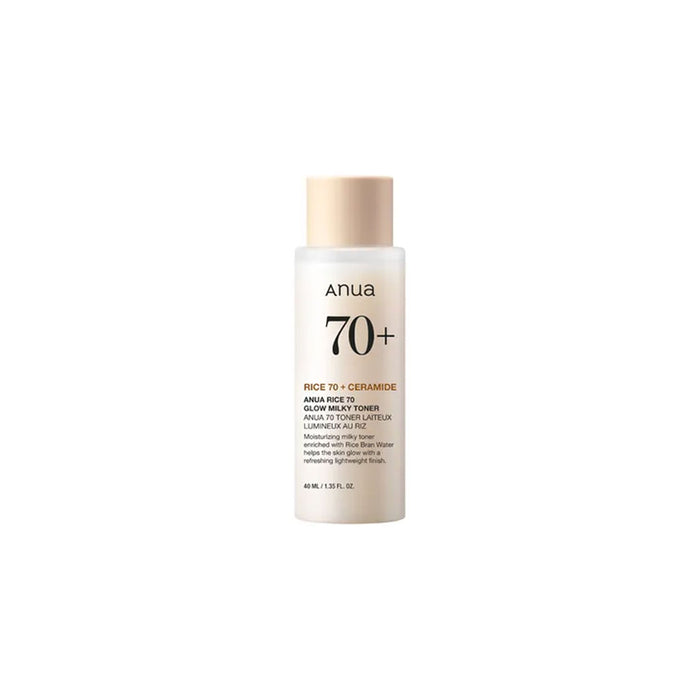 Anua Rice 70 Glow Milky Toner 40ml Nudie Glow Australia
