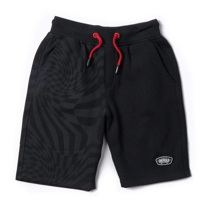 SALTROCK Rip It - Recycled Kids Sweatshort - Black