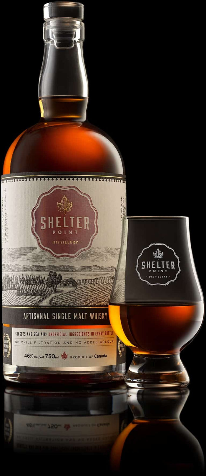 Shelter Point Artisanal Single Malt Whiskey-750 ml