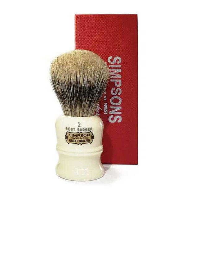 Simpson Duke 2 Shaving Brush, Best Badger with red box