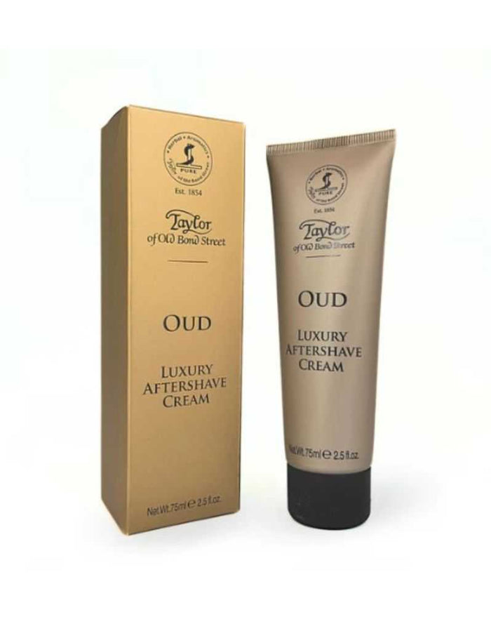 Luxury aftershave cream tube with box