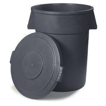 TRASHCAN/ INDOOR/ HEAVY DUTY/ "Bronco" Heavy-Duty Container, 44 gallon