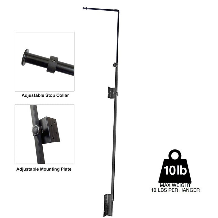 Universal / Hybrid Light Fixture Hanger (black)