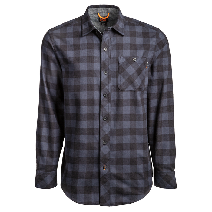 WOODFORT MIDWEIGHT FLANNEL SHIRT - T58-Navy Buffalo Check | Timberland PRO TB0A1V49