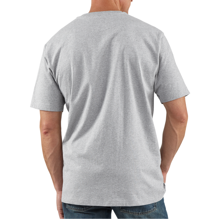WORKWEAR POCKET SHORT SLEEVE HENLEY - HGY-Heather Gray | Carhartt K84