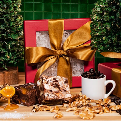 2-piece Holiday Fudge & Nuts Box