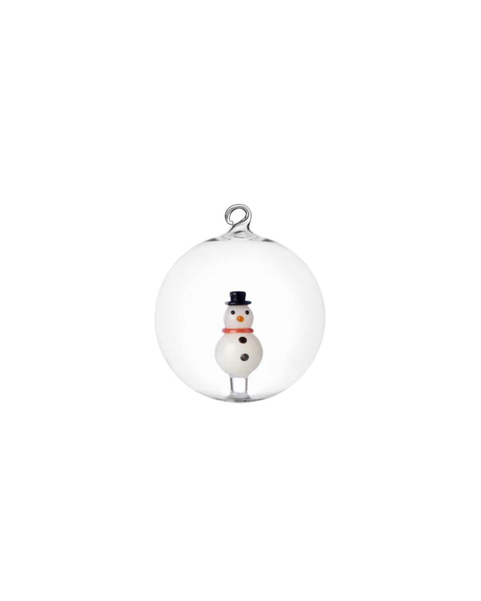 CHRISTMAS TALES 2 PCS CHRISTMAS BALL SNOWMAN - TROVE Malaysia