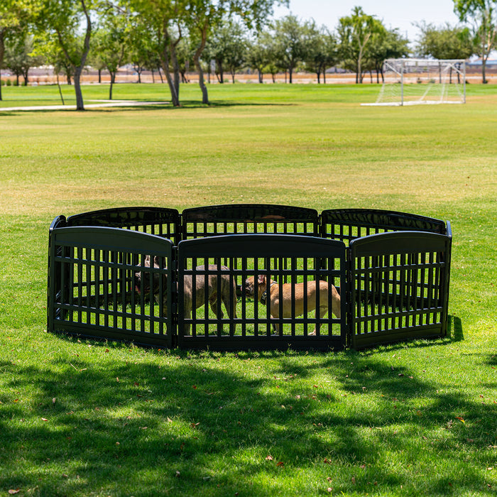 24" Exercise 8-Panel Pet Playpen without door - IRIS USA, Inc.