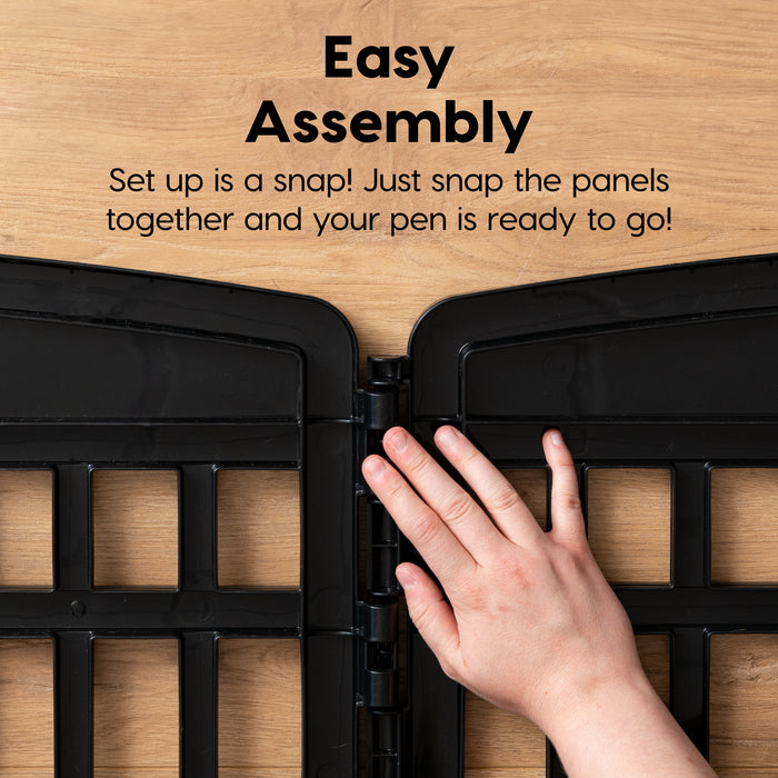 24" Exercise 8-Panel Pet Playpen without door - IRIS USA, Inc.