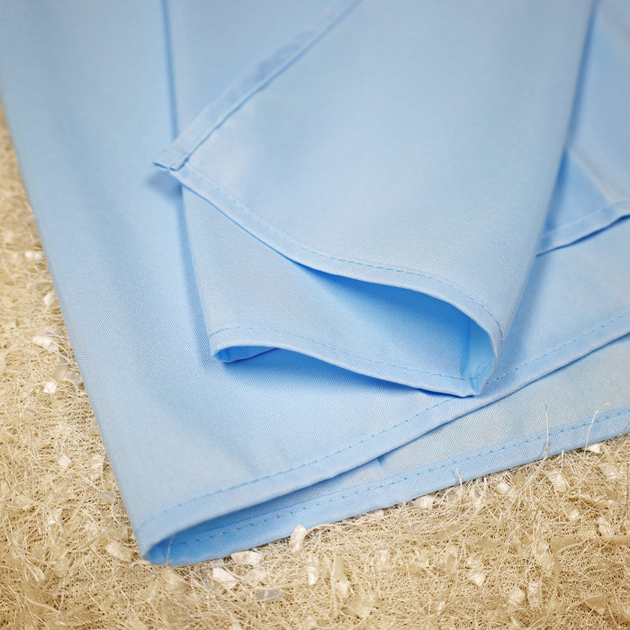 54"x54" Seamless Square Premium Polyester Table Overlay Topper - Baby Blue (1pc)