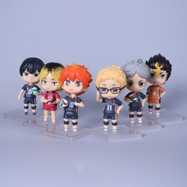 6pcs/Set 10cm Haikyu!! Figures