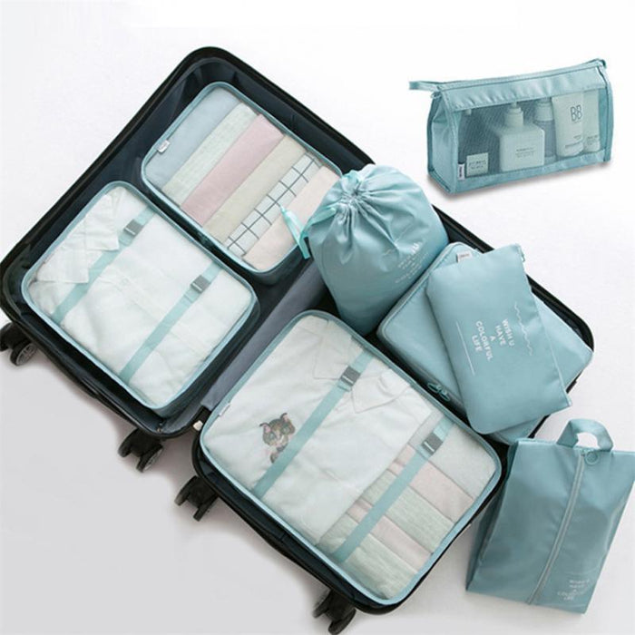 8-piece Set Luggage Divider Bag Travel Storage Clothes Underwear Shoes Organiser Packing Cube Bag 🇨🇳
