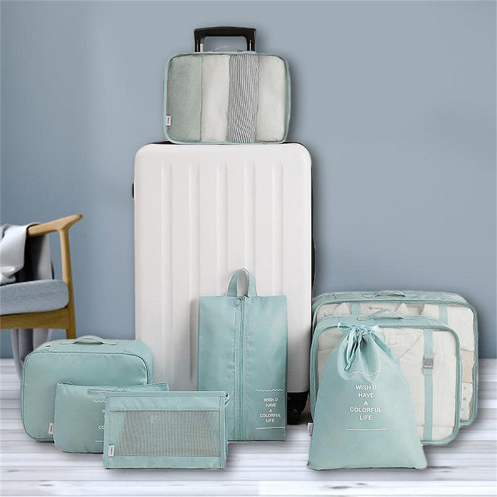 8-piece Set Luggage Divider Bag Travel Storage Clothes Underwear Shoes Organiser Packing Cube Bag 🇨🇳