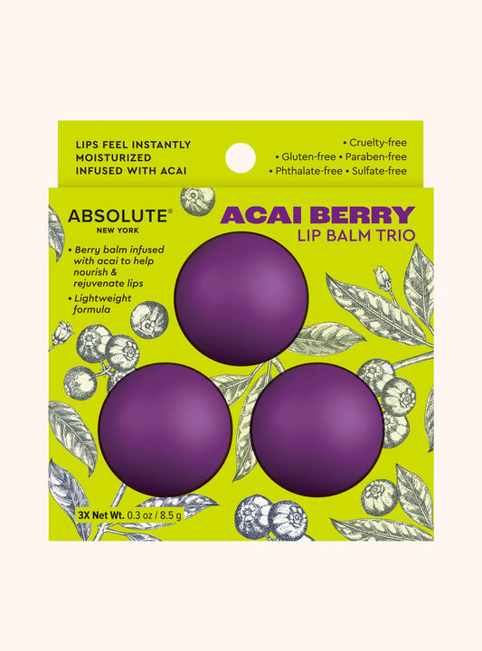 Acai Berry Lip Balm Trio