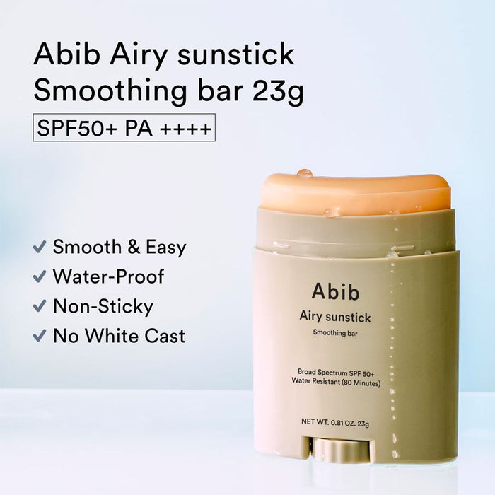 Abib Airy Sunstick Smoothing Bar Nudie Glow Australia