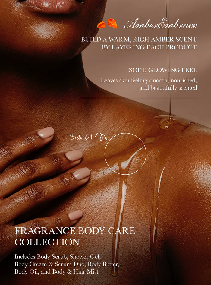 Amber Embrace body care lifestyle image