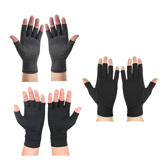 Anti Arthritis Gloves Hand Support Pain Relief Copper Finger Compression 🇬🇧